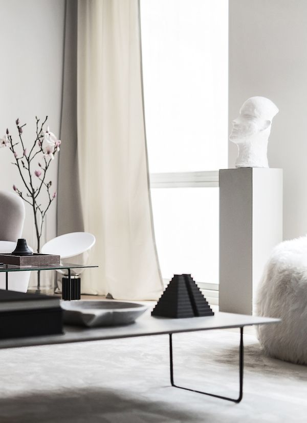 Objects In A White & Gray Living Room 